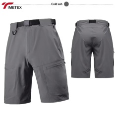 Men's Eco-friendly Quick-Drying Hiking Shorts Drawstring Waist Custom Printing Breathable Solid Pattern for Gym Sports Hiking