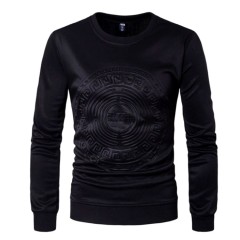 TIMETEX Autumn New Crewneck  Custom 3d Hoodie Embossed Sweatshirts Men Casual Plus Size Pullover