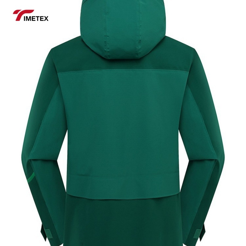 TIMETEX  Outdoor Waterproof Zipper Windproof Coated Hard Shell Jacket Mountaineering Baggy Windbreaker  Heat Sealing  Jacket