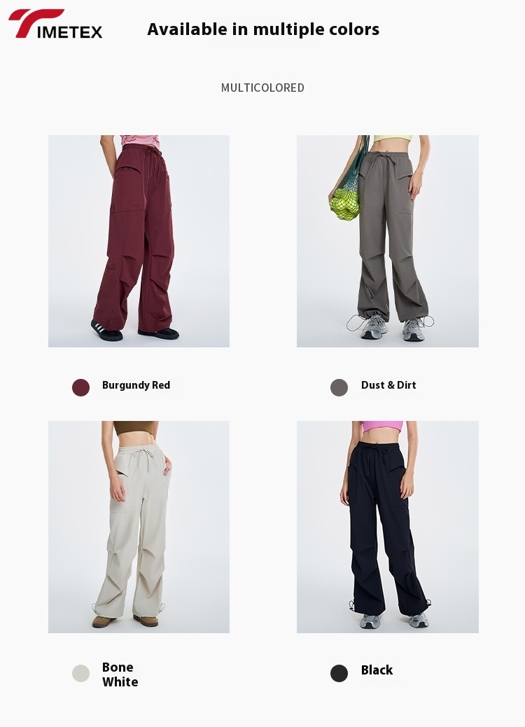 TIMETEX Outdoor Yoga Pants Women Hiking Leggings Breathable Stretch High Waist Quick Dry Trousers with Storage Pockets