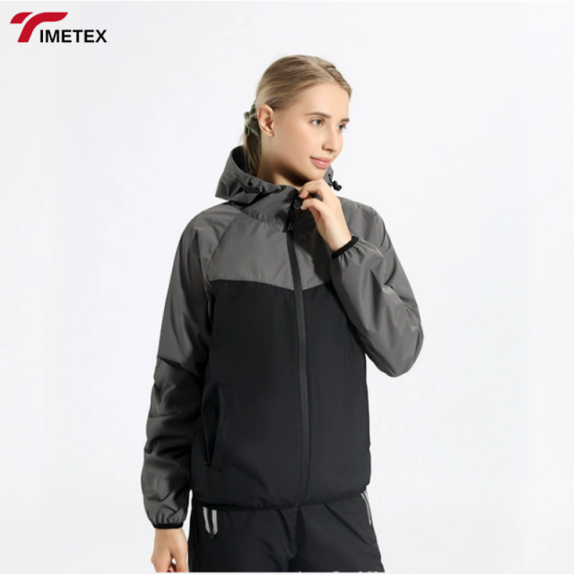 TIMETEX Custom-Designed Long Sleeve Gym Fitness Sauna Suit for Men Waterproof Windproof Home Exercise Sweat-Inducing OEM Service