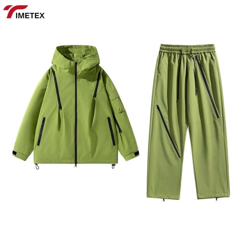 TIMETEX Customized Logo Winter Coat Autumn Trend Loose Casual Jacket for Men Women Windproof Waterproof Mountaineering Suit