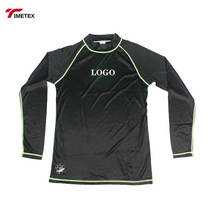 Custom Men Anti Uv Long Sleeve Swimsuit Top Surfing Tee Uv Rashguard Men Rash Guard Sun Shirt