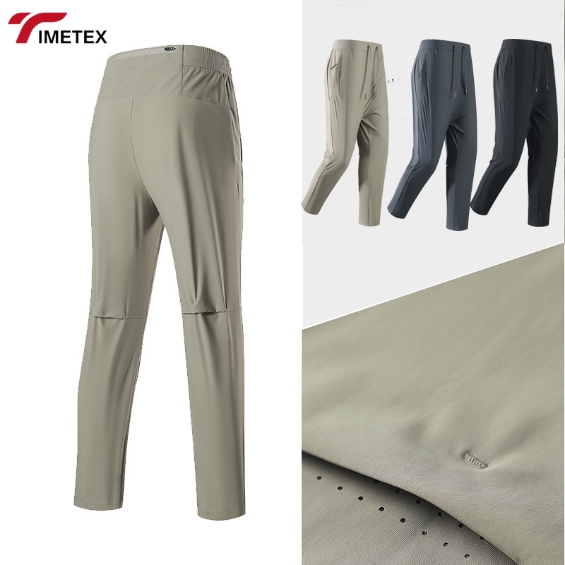 TIMETEX Custom Men's Pants Casual Solid Thin Quick-Dry Workout Running Gym Pant Sportswear Men Jogger