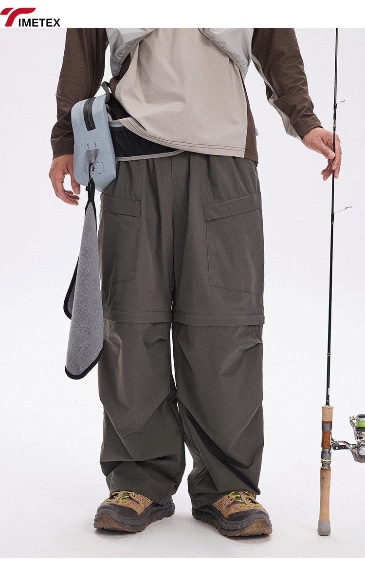 TIMETEX Detachable Long Pants Wicking Breathable Quick-Drying Cool-Feeling for Outdoor Sports Sun Protection Mountain Mid