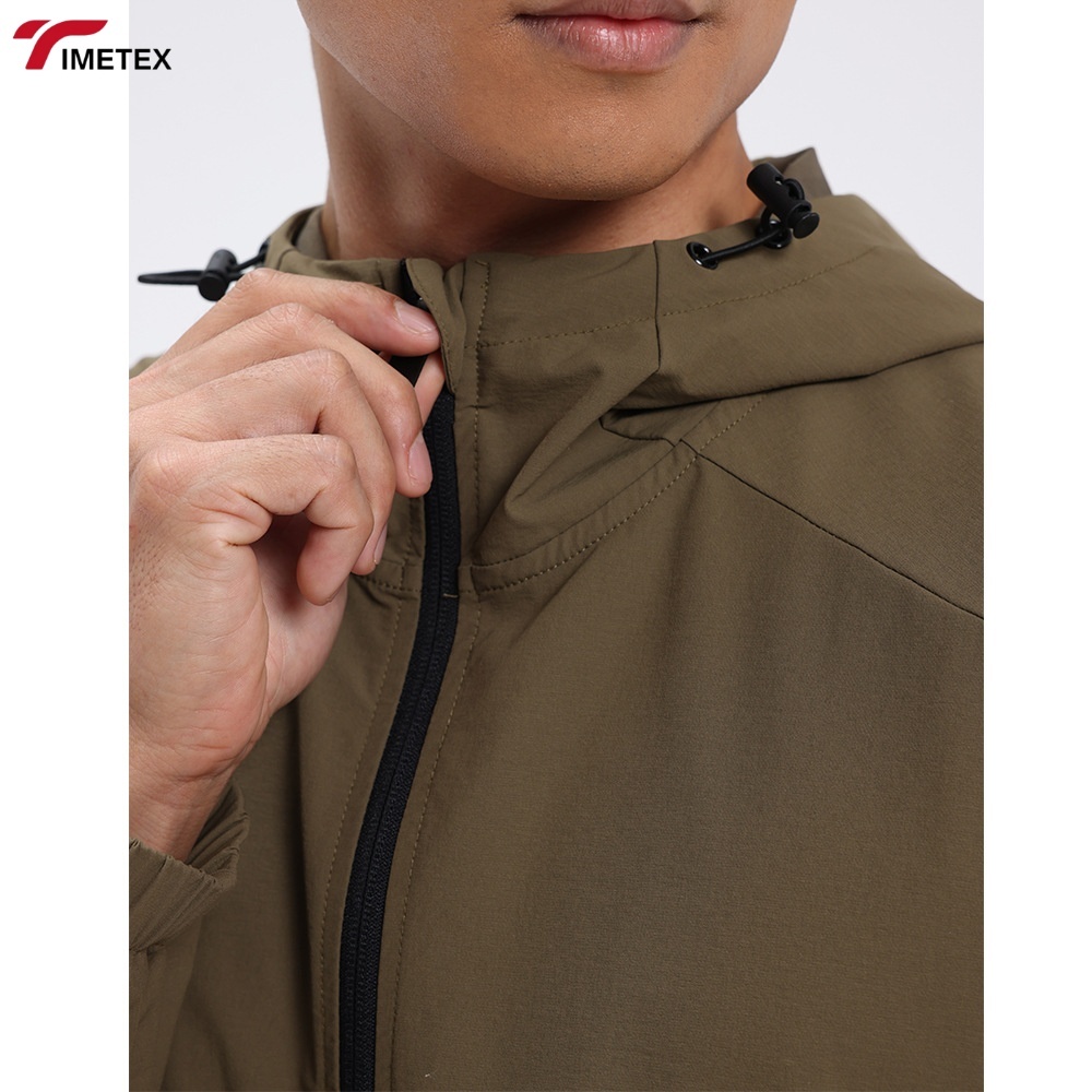 TIMETEX Men's Full-Zip Cardigan Outdoor Jacket Factory Wholesale Waterproof Windbreak Hood for Winter Mountaineering & Camping