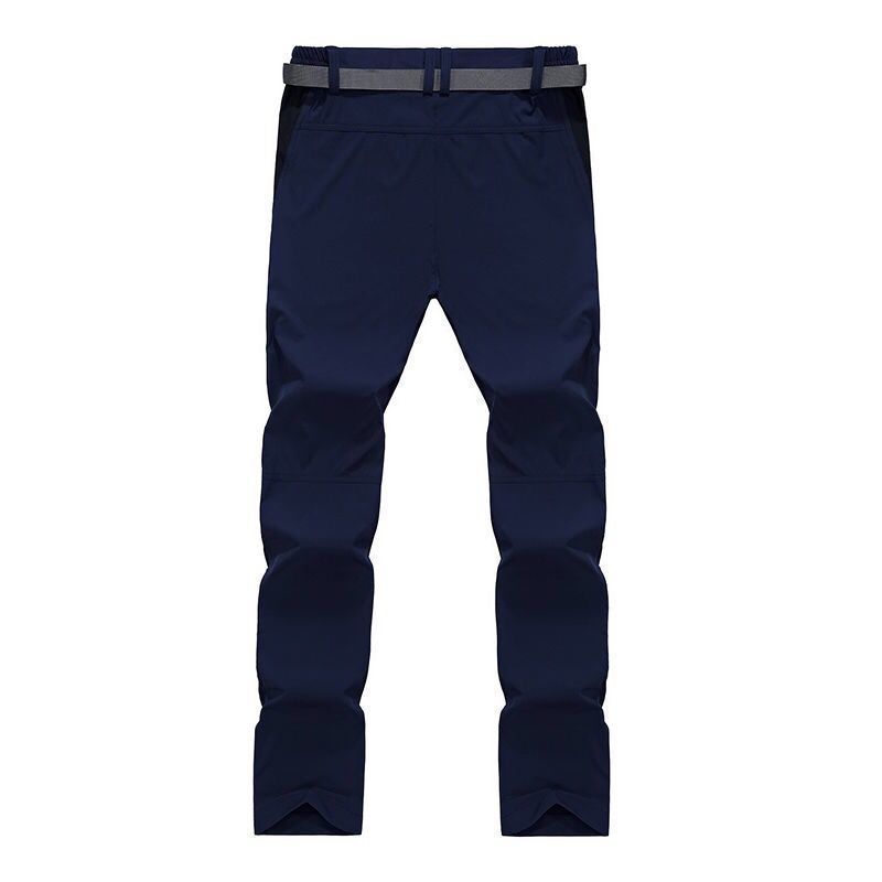 Men's Summer Outdoor Quick Dry Pants Stretch Breathable Mountain Climbing Casual Sports Hiking Fast Fishing Mid Waist Flat Front