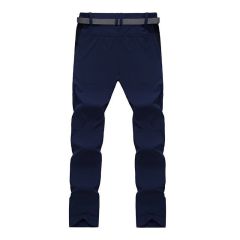 Men's Summer Outdoor Quick Dry Pants Stretch Breathable Mountain Climbing Casual Sports Hiking Fast Fishing Mid Waist Flat Front