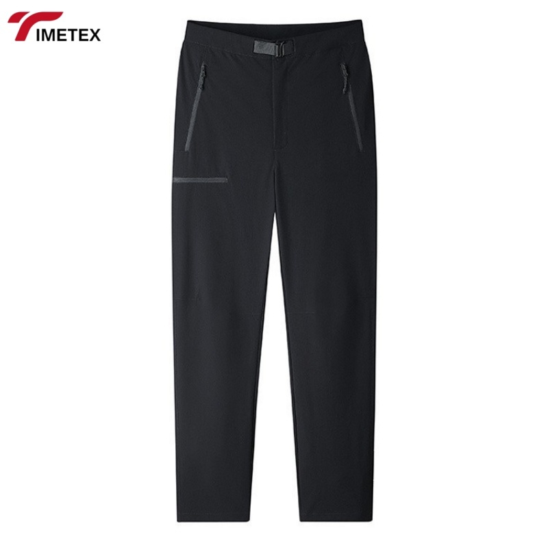 Buttons Gym Pants Straight Leg Men Polyester Spandex Golf Pants High Quality Four Pocket Men Golf Pants