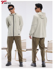 TIMETEX Custom Men's Autumn Winter Sports Windbreaker Quick Dry Long Sleeve Hooded Jacket Stand Zipper Closure WaterproofPrinted