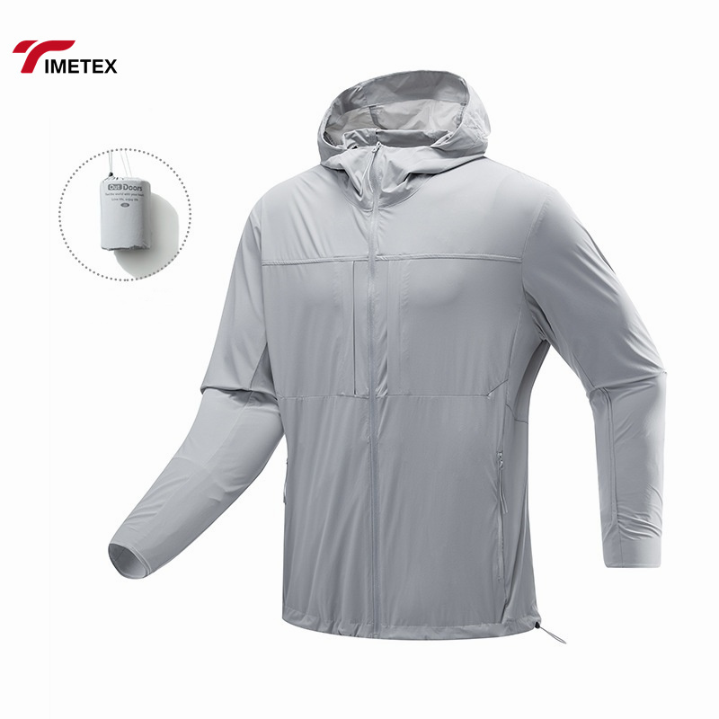 Custom Running Jacket Waterproof Light Weight Windproof Quick Dry UPF100+ Skin Training Gym Sports Windbreaker Jacket