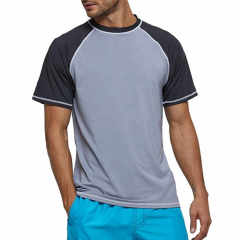 Hot Sale High Quality Short Sleeves Shirt Men Swimming Surf  Rash Guard  Diving Mma Rashguard for Men