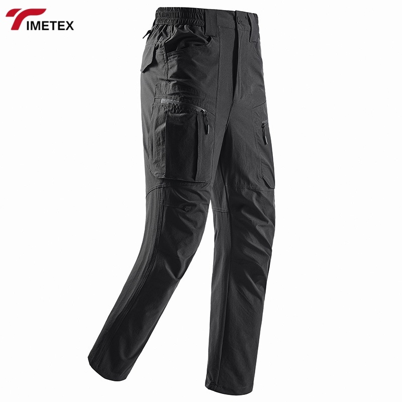 TIMETEX Men's Outdoor Waterproof Tactical Pants 6XL Mid Waist with Rib Stop Multi-Pockets Cargo Worker Pants for Hiking Hunting
