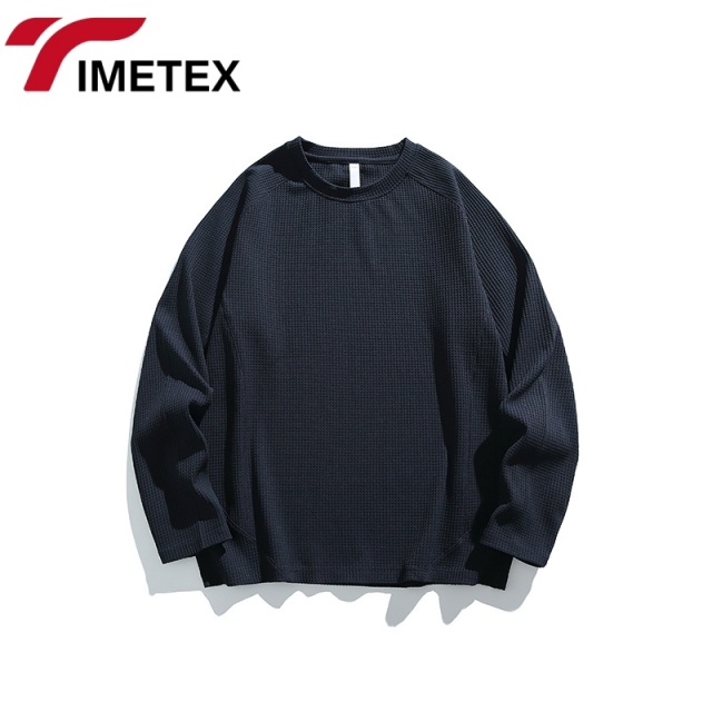 TIMETEX Men's Summer Gym Training Top Zip-Up Breathable Activewear Casual Short Sleeve Solid Pattern T-Shirt