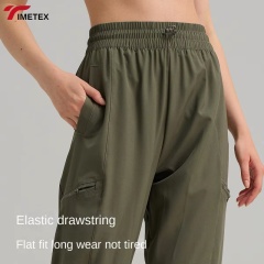 TIMETEX Women's Cargo Joggers Lightweight Quick Dry Hiking Pants Athletic Workout Lounge Casual Outdoor