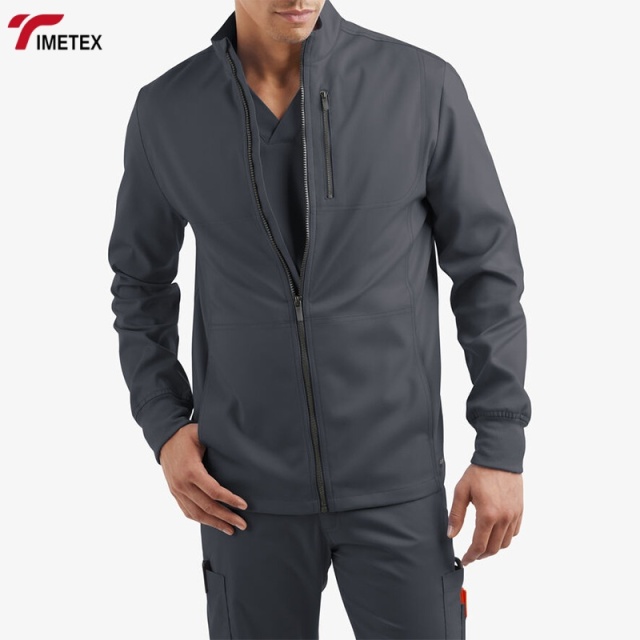 TIMETEX Custom Seamless Fusing Scrubs Uniform Sets Nurse Jacket Hospital Scrub Uniform Medical Polyester for Unisex