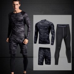 Fashion 3 Piece Latest Design Men Suit Casual Long Sleeve Running Training 3 Piece Activewear Set
