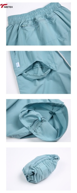 TIMETEX Detachable UPF50+ Sunscreen Pants Casual Mid Waist Flat 25+ Long Shorts Outdoor Workwear Waterproof Breathable for