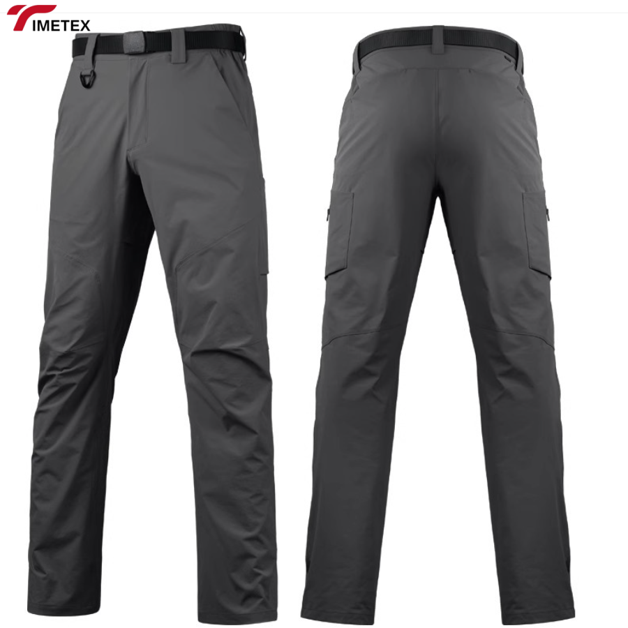 Men's Lightweight Gray Harem Pants Breathable Urban Workwear Custom Logo Waterproof Cargo Pocket for Outdoor Training Casual