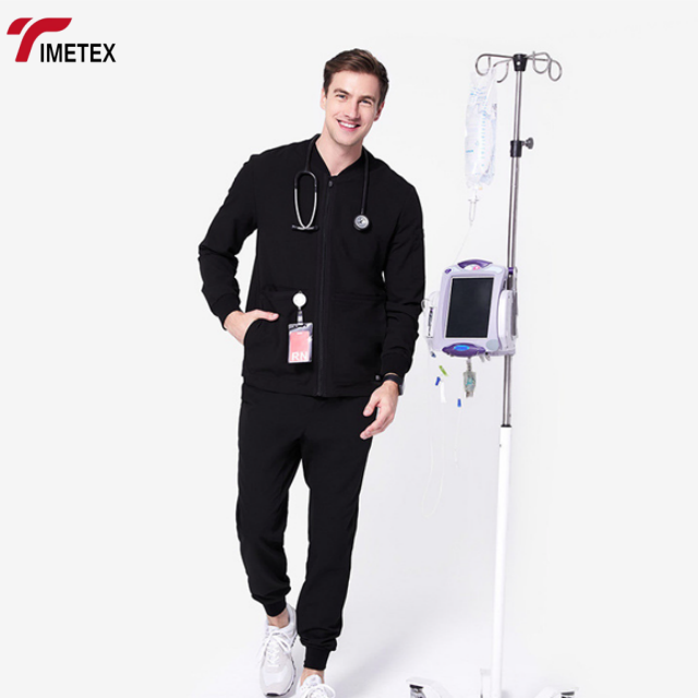 TIMETEX Breathable Comfortable Men Scrub Jacket Hot Selling Premium Quality Latest Design Scrub Jacket for Online Sale