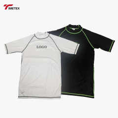 TIMETEX Custom Fabric Logo Raglance Sleeve Anti-UV EN 13758-2 Test Rash Guard for Men
