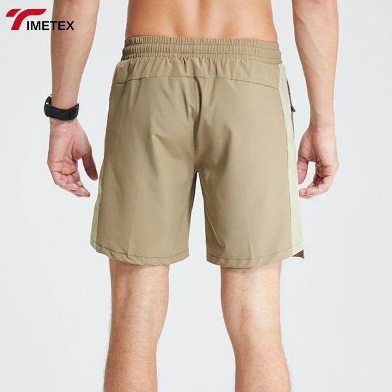 TIMETEX Unisex Dry Fit Workout Training Shorts Custom Mesh Fitness Zipper Loose Casual Elastic Waist Closure Adults Sportswear