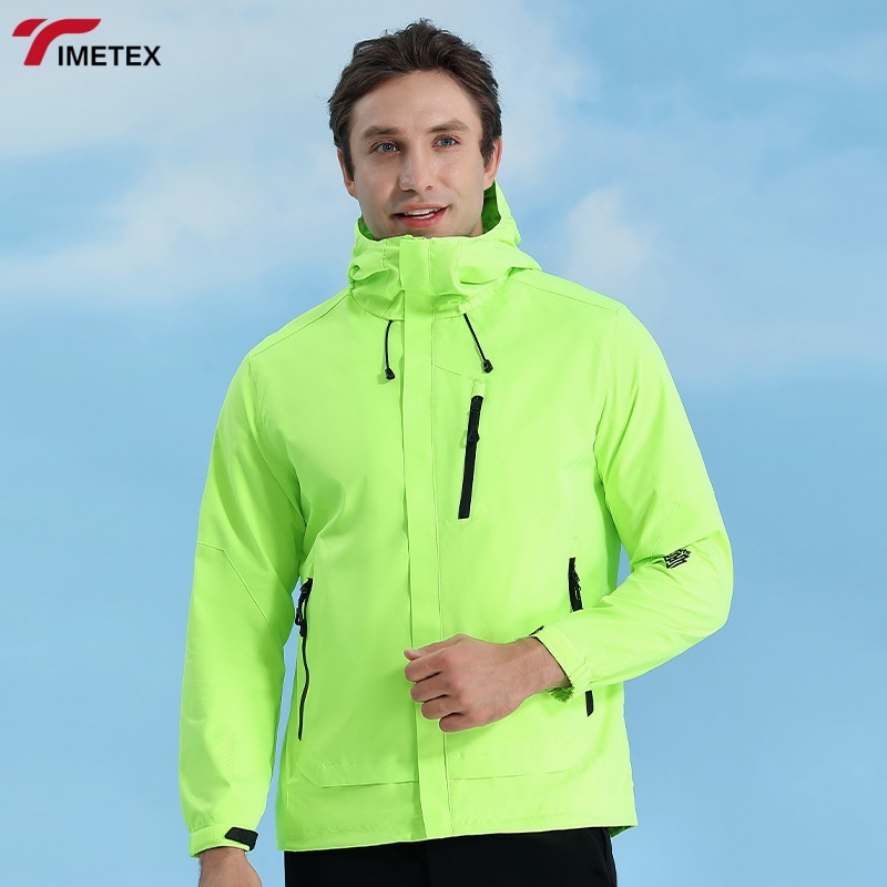 TIMETEX Men's Winter Jacket Waterproof Zipper Women's Sun protection Jacket Solid Pattern Autumn Winter Collection
