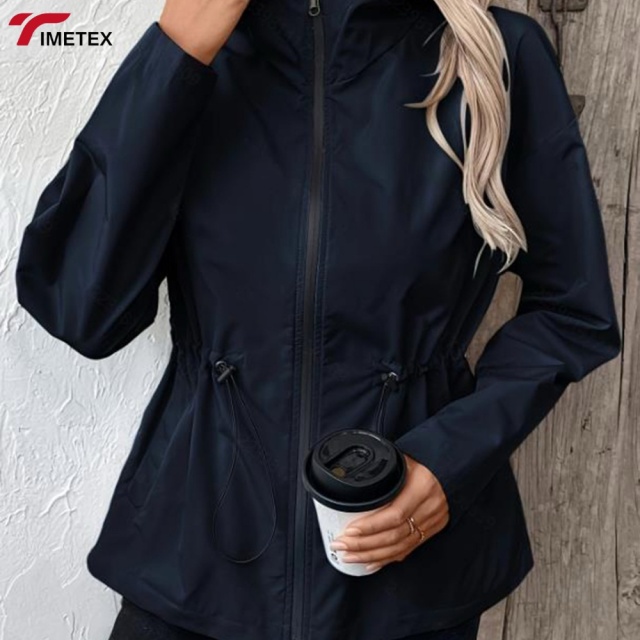 TIMETEX Urban Chic Lightweight Hooded Double Zip Sun Protection Clothing Ladies Optimal Dual Zip Style for Sun Protection