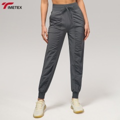 TIMETEX Moisture Wicking Tummy Control High Waist Seamless Activewear Workout Tights Long Cargo Pants Casual Style for Women's