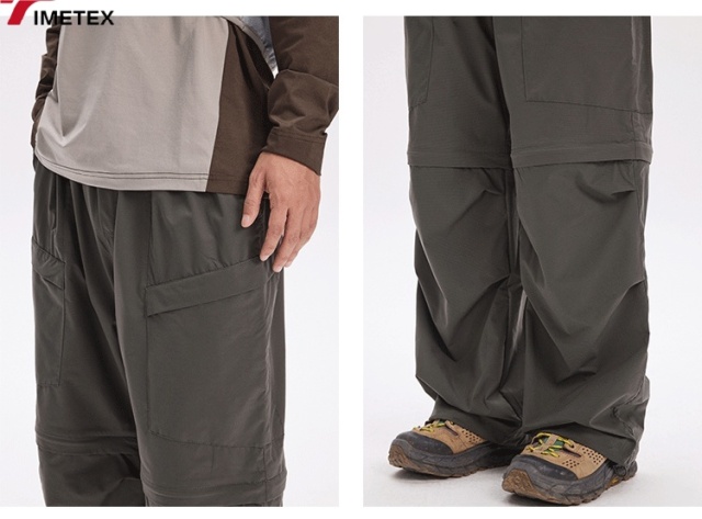 TIMETEX Detachable Long Pants Wicking Breathable Quick-Drying Cool-Feeling for Outdoor Sports Sun Protection Mountain Mid