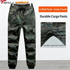 Waterproof Windproof EN/CE Certified Plus Size Work Pants Thick Crotch Wear-Resistant Cotton Loose Fit Breathable Electric
