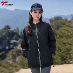 TIMETEX Softshell Outdoor Jackets for Men Women Windproof Water Resistant for Mountain Climbing Sun Protection Zipper Thin