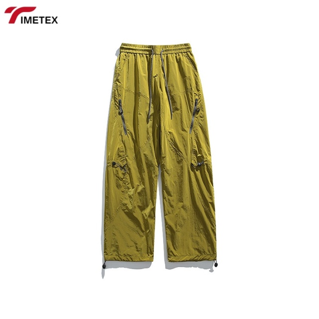 TIMETEX Latest Products Oversized Casual Straight Leg Multi-Pockets Streetwear Cotton Black Cargo Pants