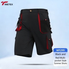 Unisex Summer Short Work Pants Pockets Breathable Nontoxic Anti-Static Industrial Work Uniform for Spring/Autumn Workshop