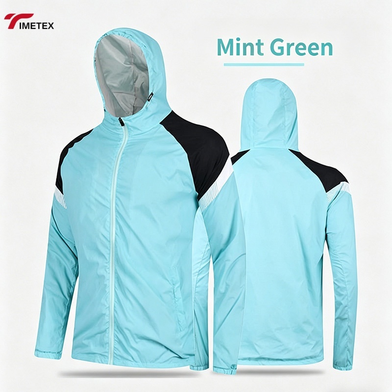 TIMETEX Custom Autumn Waterproof Ventilation Sports Jacket Hooded Windproof Casual Outdoor Coat Running Outwear