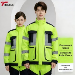 High Visibility Fluorescent Work Suits Safety Roadway Winter Work Wear Jackets and Pants Custom Hi Vis Waterproof Work Clothes