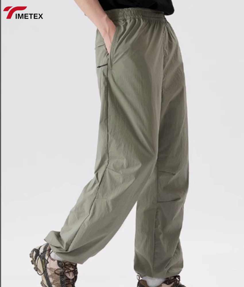 Autumn/Winter Men's Women's Soft Shell Wide-leg Mountaineering Jacket Pants Flat Drawstring Loose Fit Outdoor Hiking Clothing
