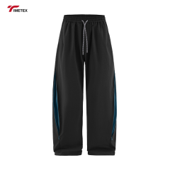 TIMETEX New American Retro Wide-Leg Sweatpants Lightweight Plain Dyed Flat Front Casual Quickdry Windbreaker Long Pants