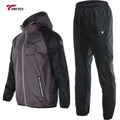 TIMETEX Sauna Suit Fashion Workout Plus Size Sportswear Gym Weight Loss Slimming Sweat Suits