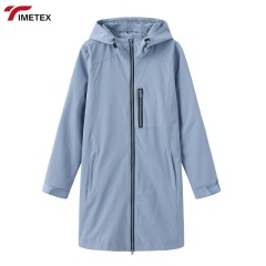 TIMETEX Outdoor Sports Hooded Coat Winter Formal Stand Collar Windproof and Waterproof Zipper Casual Loose Fit for Spring Autumn