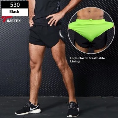 TIMETEX Custom Breathable Quick Dry Fitness Gym Training Shorts Casual Solid Pattern Running Shorts Built-in Pocket Mesh Holes