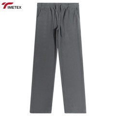 Double-sided Fleece Lightweight Plain Dyed Eco-friendly Pants with Loose Fleece Material Adjustable Cuffs Straight-leg Style