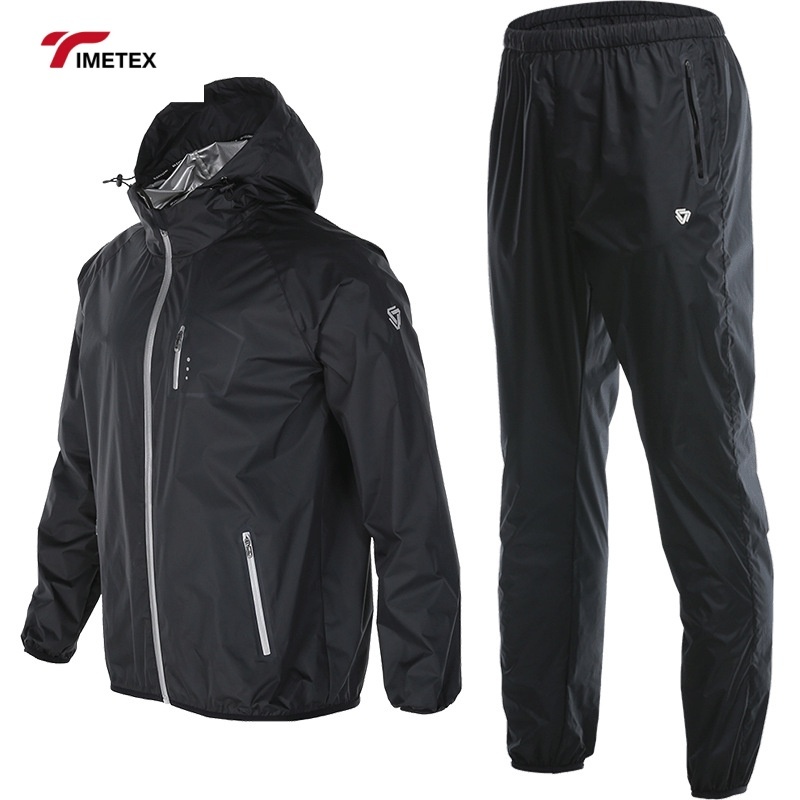 TIMETEX Sauna Suit Fashion Workout Plus Size Sportswear Gym Weight Loss Slimming Sweat Suits