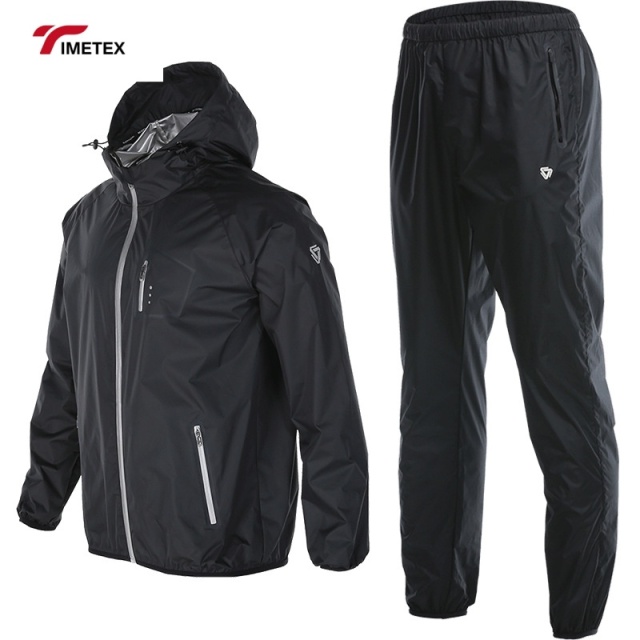 TIMETEX Sauna Suit Fashion Workout Plus Size Sportswear Gym Weight Loss Slimming Sweat Suits