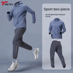 TIMETEX High Quality Mens Jogger Pants Bottoms Zip Hoodies Sportswear Men Sport Slim Fit Custom Tracksuit