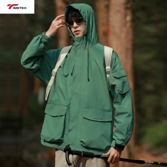 Timetex Lightweight Waterproof Unisex UV Protection Jacket with UPF50+ Sun Shirt for Hiking Travel Fishing Windbreaker Jacket