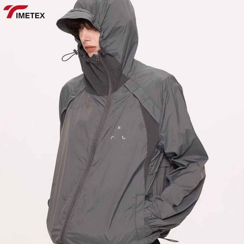 Unisex Sporty High Quality Outdoor Jacket Custom Reversible Waterproof Rabbit Eco-Friendly Front Stand Zipper Winter OEM Service