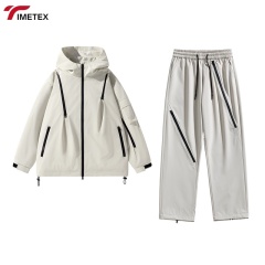 TIMETEX Customized Logo Winter Coat Autumn Trend Loose Casual Jacket for Men Women Windproof Waterproof Mountaineering Suit