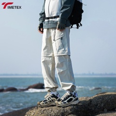 Ultralight 100% Polyester Casual Cargo Jogger Pants Rip-Stop Water Repellent for Outdoor Work Summer Hiking Backpacking Gear