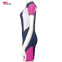 TIMETEX Customized Womens  Short Sleeve Sport Sublimated Rash Guard  Uv  Protection Snorkeling Shirt